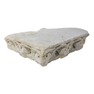 Fragment of a Romanesque Marble Cornice, 1200s For Sale
