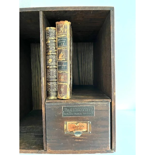 1930s Vintage Wooden Desk Organizer, Alling & Cory Co. For Sale - Image 4 of 10