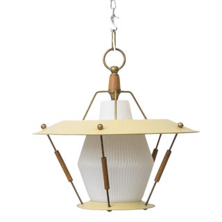 French 1950s Mategot Style Ceiling Lamp For Sale