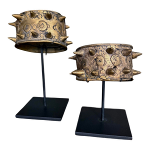Mounted Naga Brass Cuffs