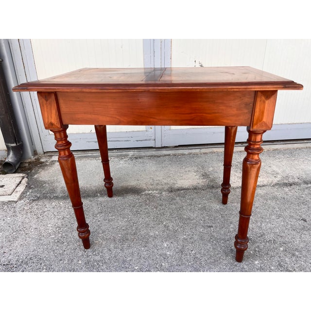 1910s Antique Writing Desk with Inlaid Top, 1910 For Sale - Image 5 of 7