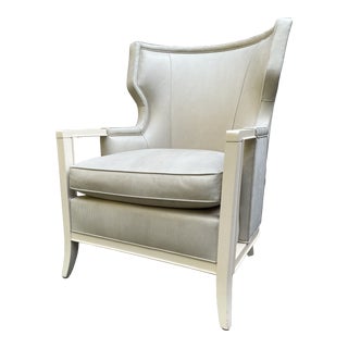 Bill Sofield for Baker Modern Leather Chair For Sale