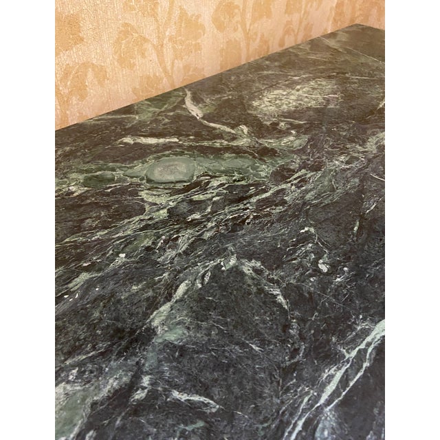 Early 21st Century Giltwood and Marble, Burton-Ching George III Demilune Console Table For Sale - Image 5 of 7