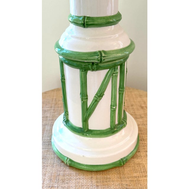 Mid 20th Century Vintage Italian Palm Beach Style Table Lamp For Sale - Image 5 of 10