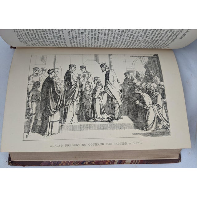 Mid 19th Century 1855 John Lingard’s Illustrated History of England, Complete 10-Volume Leather Set For Sale - Image 5 of 13