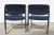 Steelcase 1980s Pair or Postmodern Steelcase Chrome Armchairs by Warren Snodgrass For Sale - Image 4 of 12