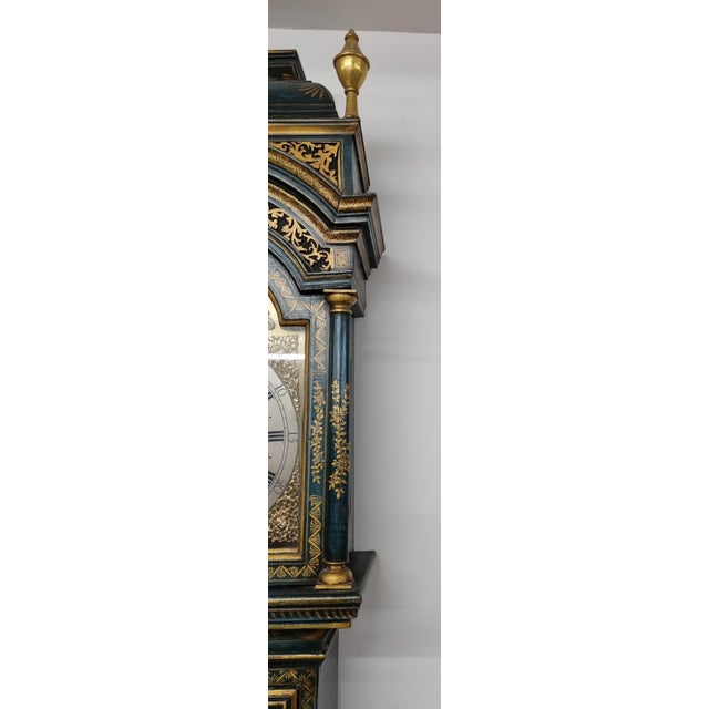 Gilt-Lacquer Longcase Clock by William Kipling, London, 1720 For Sale - Image 5 of 18