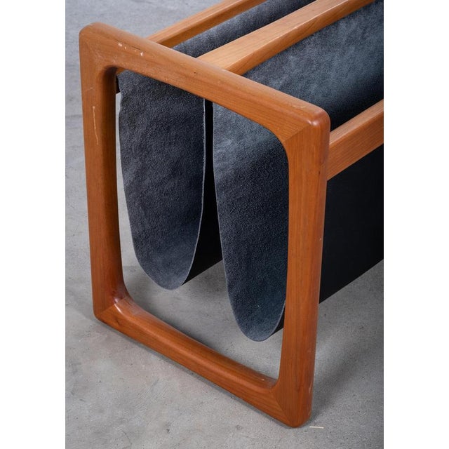 Aksel Kjersgaard Teak Magazine Holder attributed to Aksel Kjersgaard, Denmark, 1960s For Sale - Image 4 of 8