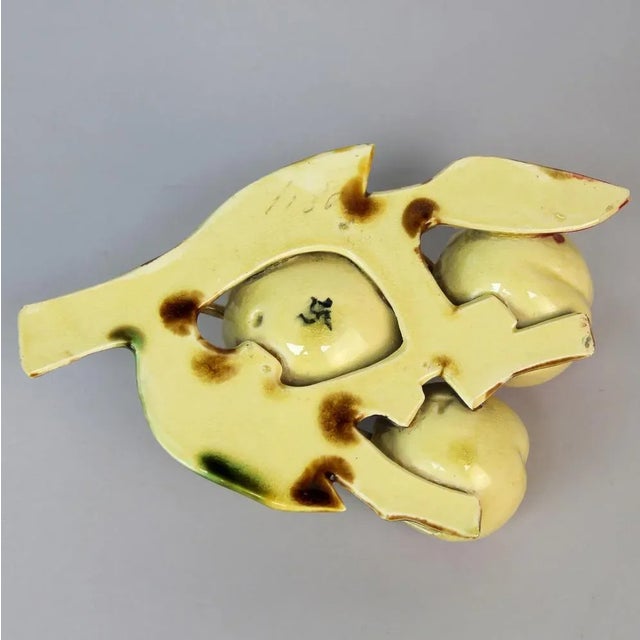 Peach Ceramic Piggy Bank, 1960s, in Very Good conditions. Designed 1960 to 1969