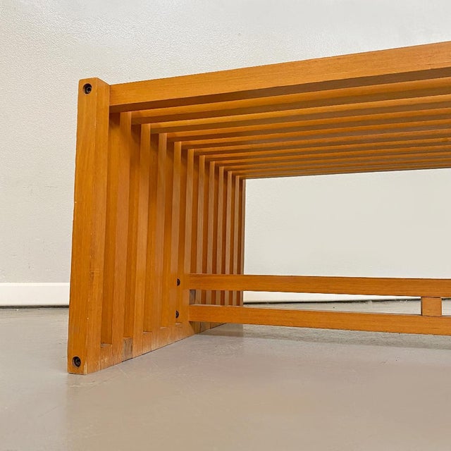 Mid-Century Modern Wood Ara Coffee Table by Vignelli for Driade, 1970s For Sale - Image 9 of 10