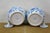 Pair of Chinese Blue White Porcelain Chrysanthemum Ginger Jars Mantle Urns 9" For Sale - Image 12 of 13