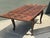 Vintage Herringbone Extendable Dining Table For Sale - Image 9 of 18