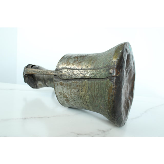 Antique Etched Copper Tinplated Chinese Decanter For Sale In Los Angeles - Image 6 of 7