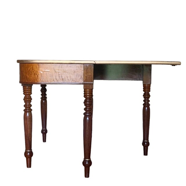 American Federal Style Dining Table Circa 1815 For Sale - Image 3 of 6