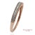 Rose 14k 585 Solid Rose Gold Engraving and Milgrain Natural Diamond Band Ring, Size 8 For Sale - Image 8 of 12