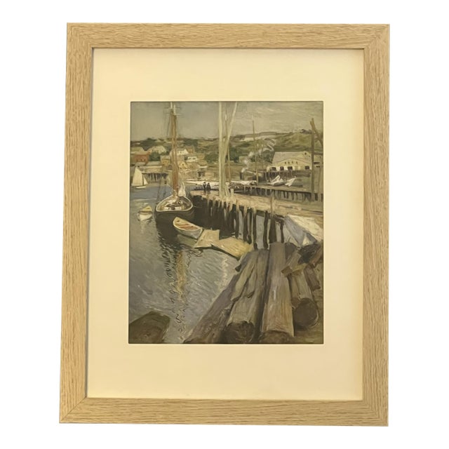 Willard Metcalf Print - Fish Wharves For Sale