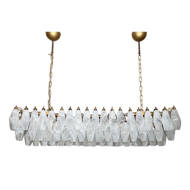 Murano Poliedri Hanging Light by Carlo Scarpa, 1990 For Sale