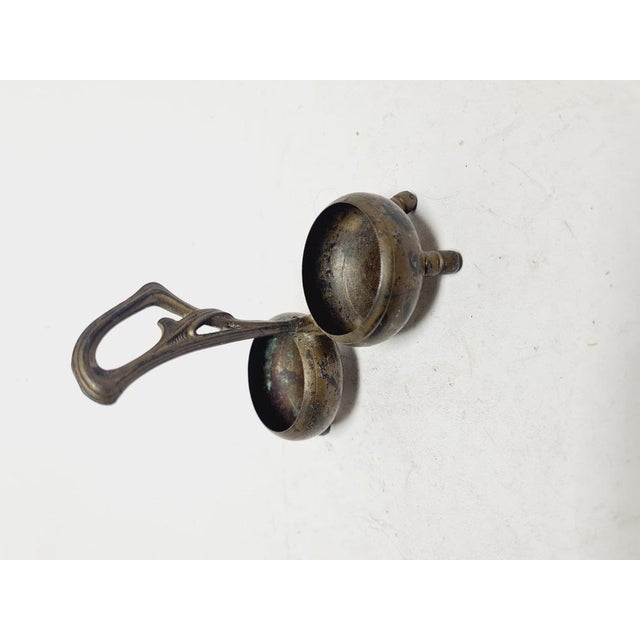 1920s Art Nouveau Salt and Pepper Holder by Niemen Glassworks, Poland, 1920s For Sale - Image 5 of 11