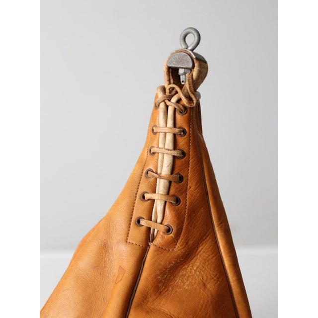 Mid-Century Everlasting Leather Boxing Speed Bag For Sale - Image 12 of 12