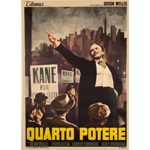 Figurative Quarto Potere (Citizen Kane) — Anonymous — 1960 - Orson Welles Italian Release For Sale - Image 3 of 3