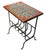 Vintage Tile Top Wrought Iron Table For Sale - Image 4 of 11