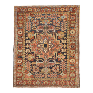 Antique Persian Heriz Rug 3’7" X 4’6”