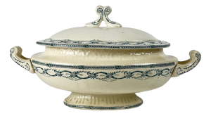 Recamier Iron Earth Soup Tureen from Salins