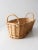 Late 20th Century Vintage Woven Basket With Handles For Sale - Image 5 of 12