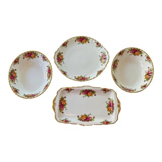 Royal Albert Porcelain Serving Collection, 1962 - 4 Pieces For Sale