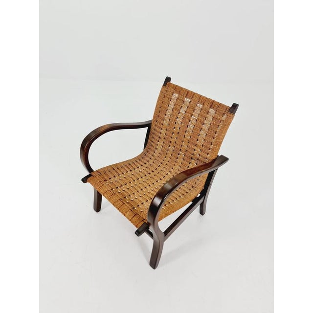 Vintage Bauhaus Papercord Armchair by Ehrich Dieckmann, 1930s For Sale - Image 13 of 18