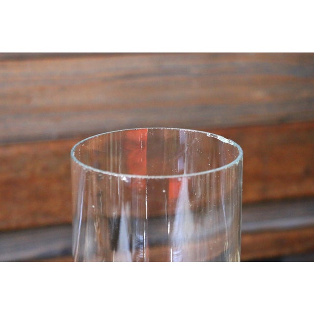 Vintage Pair of Chapman Brass & Glass Hurricane Candle Holders, 1985 For Sale - Image 14 of 18