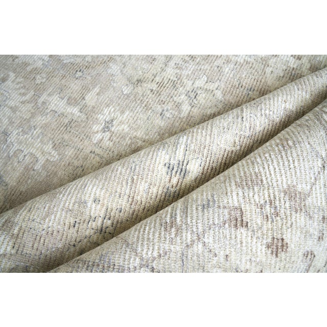 Exquisite Rugs Exquisite Rugs Tuscany Handmade New Zealand Wool & Bamboo Silk Tan Rug-14'X18' For Sale - Image 4 of 7