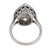 Gia 6.10 Carat Pear Shape Diamond Sapphire Platinum Engagement Ring, Size 6.75 For Sale In Los Angeles - Image 6 of 8