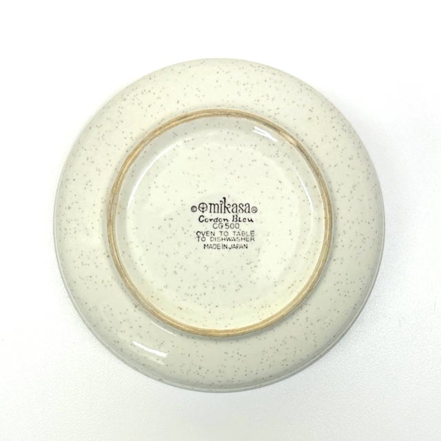 Vintage Cordon Bleu Ceramic Soup or Breakfast Bowls by Mikasa - Set of 4 For Sale - Image 9 of 11