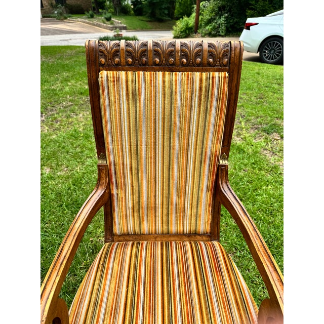 Weiman/Warren Lloyd Vintage 1970s Weiman / Warren Lloyd Neoclassical Armchairs With Original Gold Hardware - A Pair For Sale - Image 4 of 14