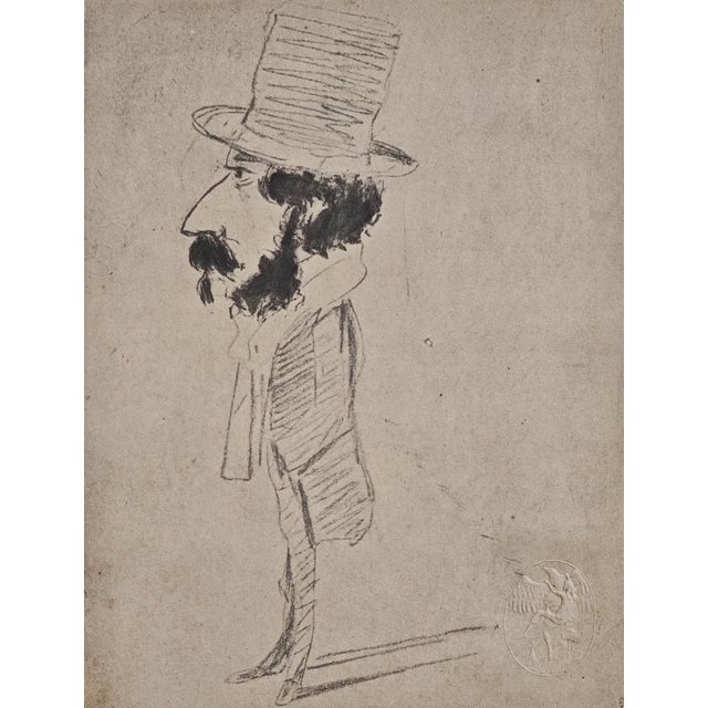 Claude Monet, Caricature, 1918, Lithograph For Sale