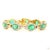 Modern 3.28 Carat Round Brilliant Cut Diamond Emerald Gold Bracelet For Sale - Image 3 of 9