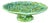 1960s Inarco Japan E2606 Green Majolica-Style Fruit Pedestal Compote For Sale