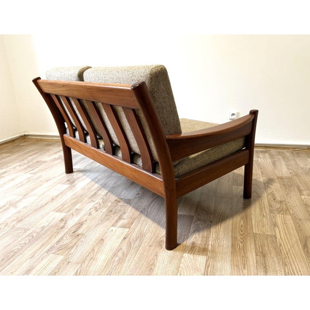 Brown Danish Teak Sofa from Dyrlund, 1970s For Sale - Image 8 of 9