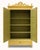 Louis XVI Yellow Painted Mirror Door Armoire For Sale - Image 3 of 14