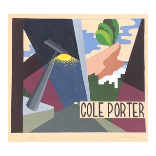 Cole Porter Mid-Century Painting by Louise Bulkley For Sale
