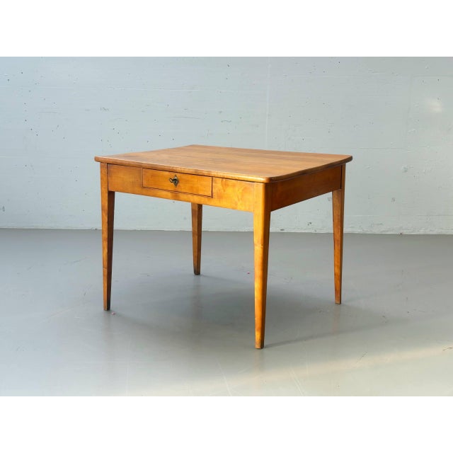 Biedermeier Table in Cherry Wood with Drawer, 1800s For Sale - Image 14 of 18