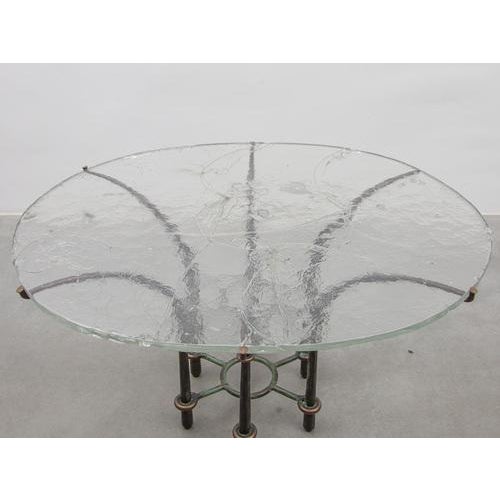 Brutalist Coffee Table with Floating Glass Top by Lothar Klute, 1980s For Sale - Image 6 of 15