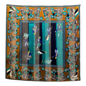 Lanvin the Revolutionaries 1990 Silk Scarf