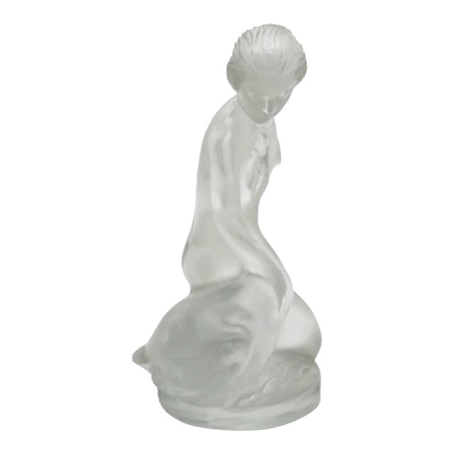 1970s Leda and the Swan Figurine by Lalique France For Sale