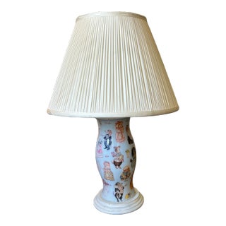 1940s Dog-Fancier’s Lamp in Robins Egg Blue For Sale