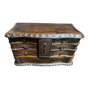 Early 19th Century French Carved Jewelry Chest Circa 1830