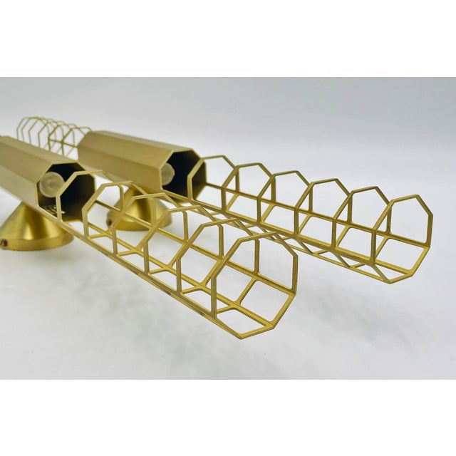 Pair Baxter "Palomar" Brass Sconces by Pietro Russo, Italian Modern Lights For Sale - Image 11 of 18