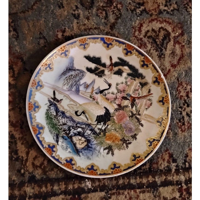 High End Chinese Chinoiserie Hand Painted With Gold Embellishments For Sale - Image 4 of 4