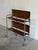 Metal Teak Folding Two-Tier Bar Cart Germany Mid-Century Modern 1960s For Sale - Image 7 of 11